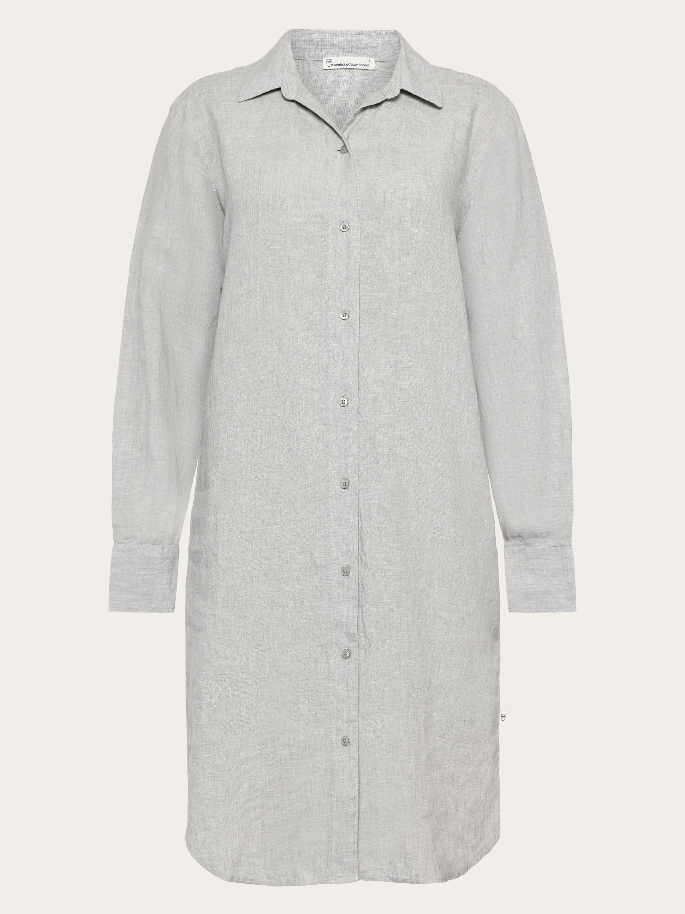 Classic linen dress - Ultimate Grey - Yarndyed