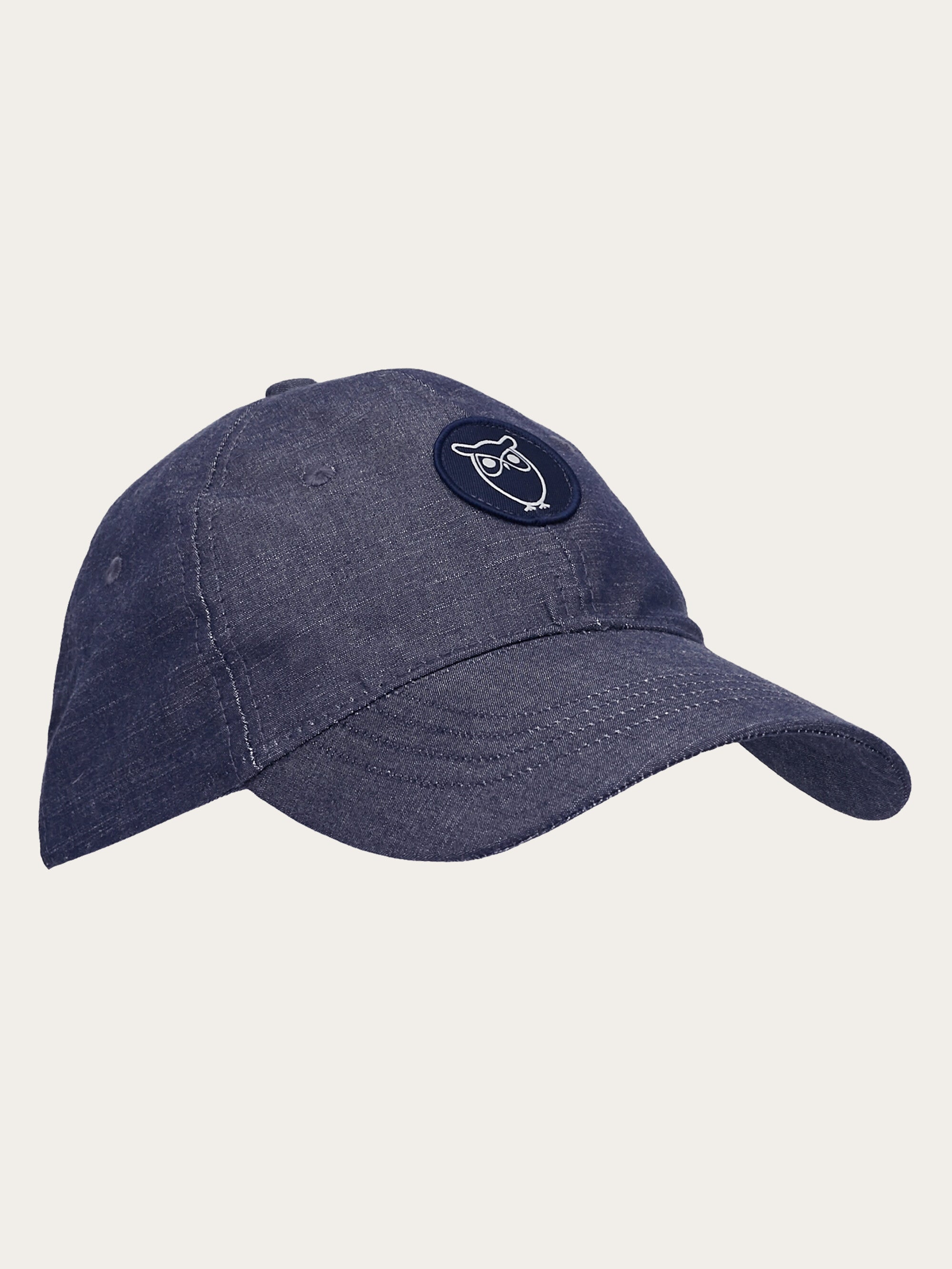 Slub yarn baseball cap GOTS Vegan Night Sky