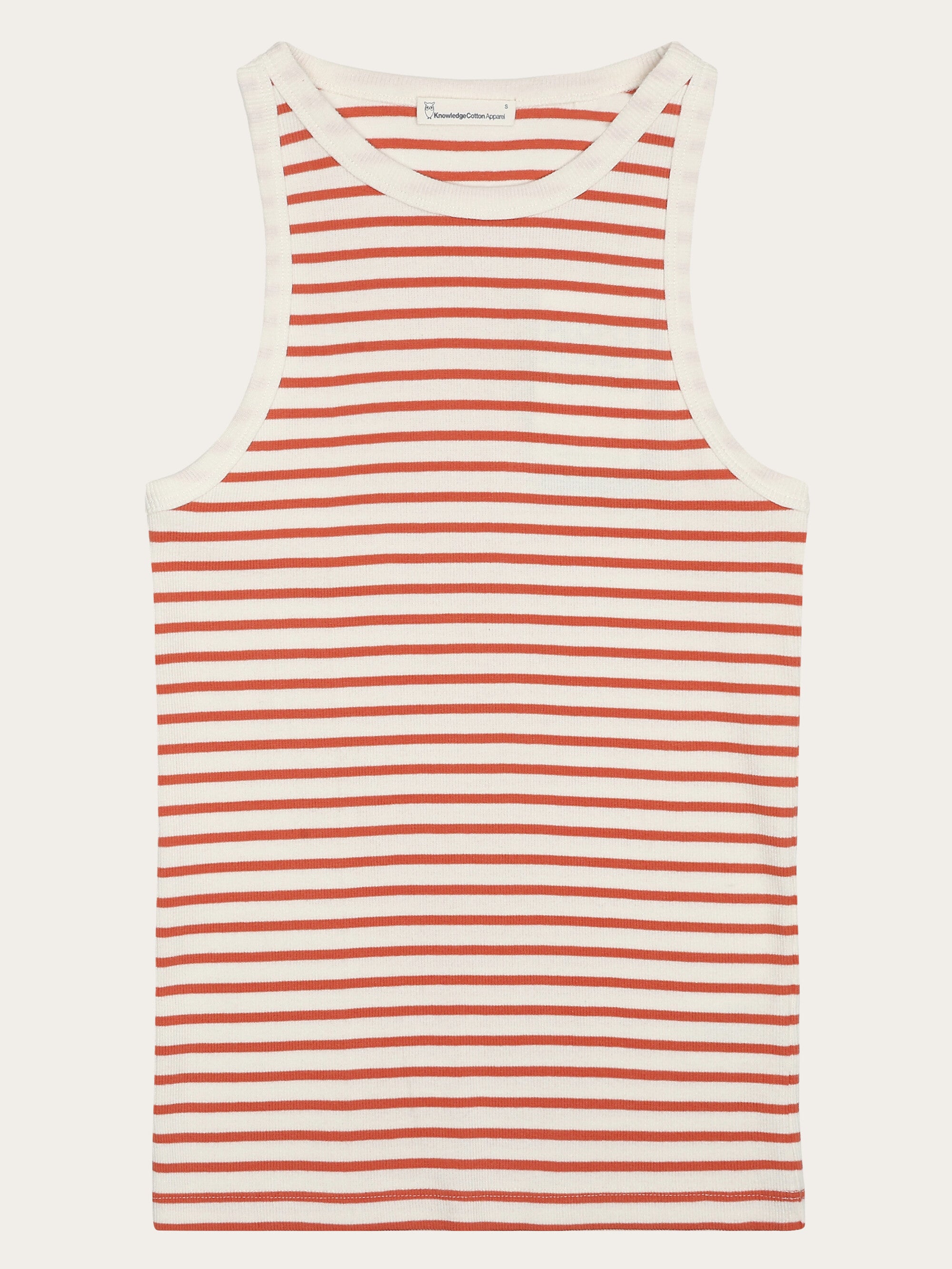Rib strap top - Multi color stripe
