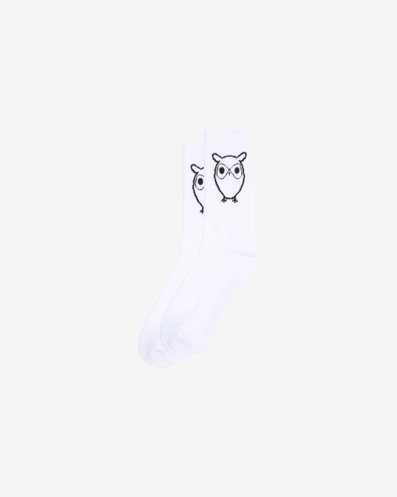 KnowledgeCotton Apparel - UNI 1-pack tennis sock Socks 1010 Bright White