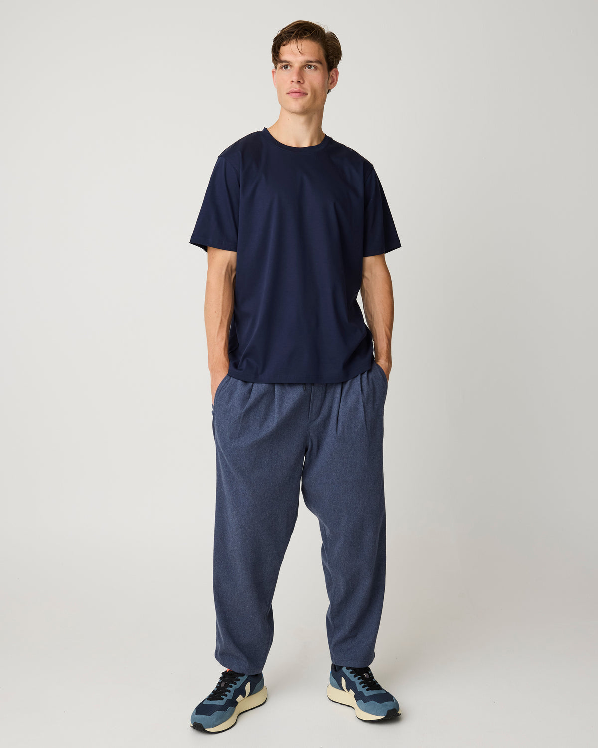Ozone relaxed flannel pant - Vintage Indigo