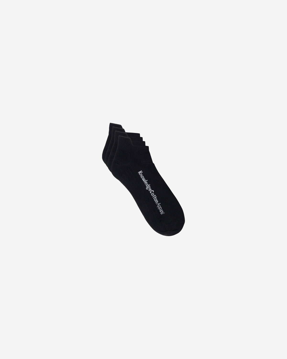 KnowledgeCotton Apparel - UNI 2-pack footie Socks 1300 Black Jet