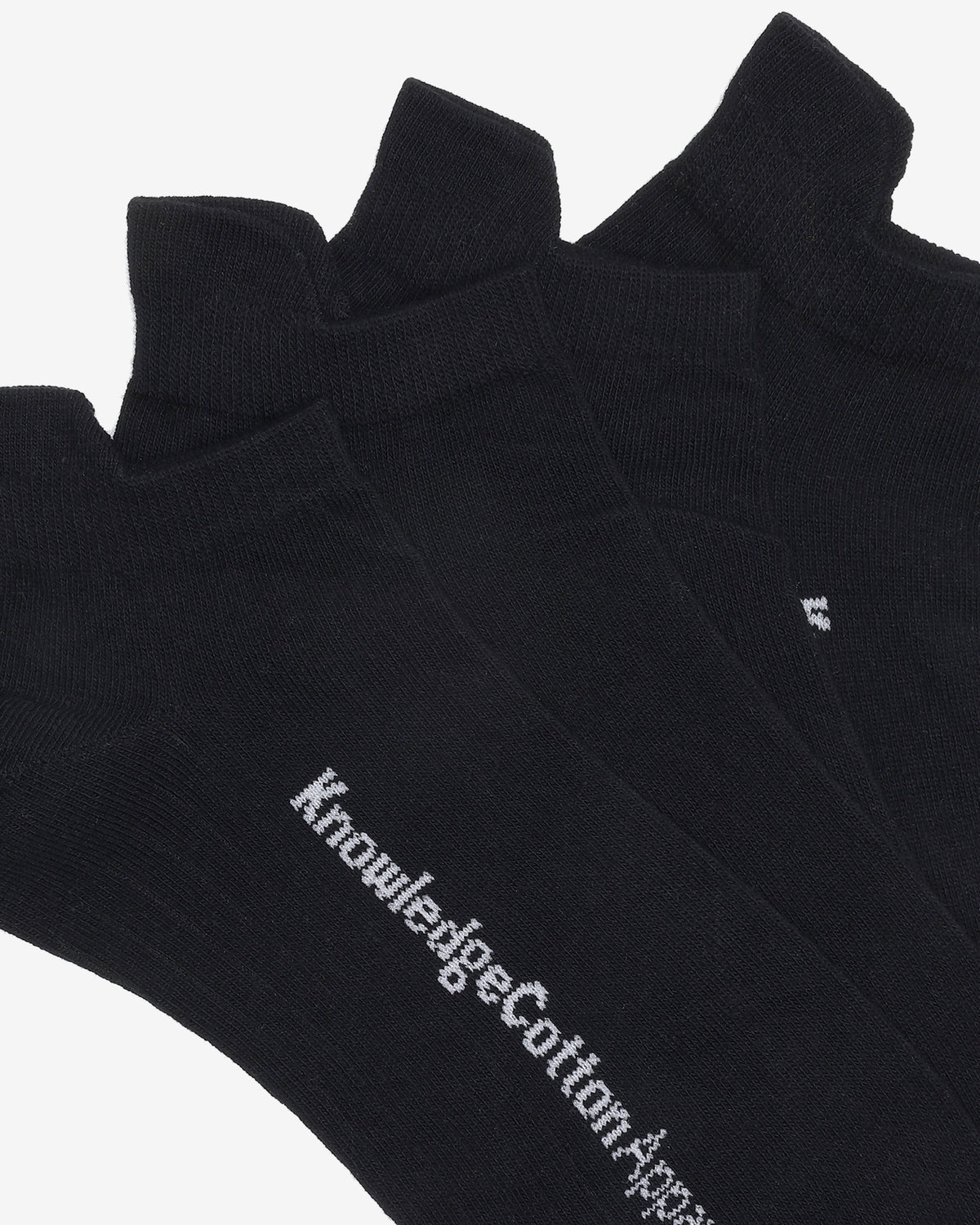 KnowledgeCotton Apparel - UNI 2-pack footie Socks 1300 Black Jet