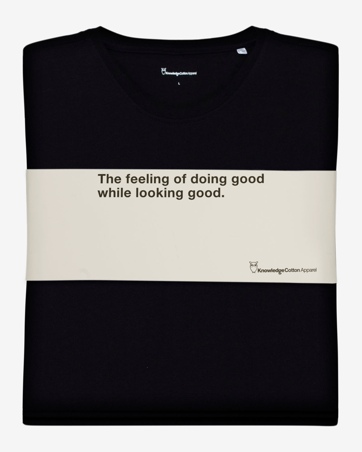 KnowledgeCotton Apparel - MEN 3-pack t-shirt T-shirts 1300 Black Jet