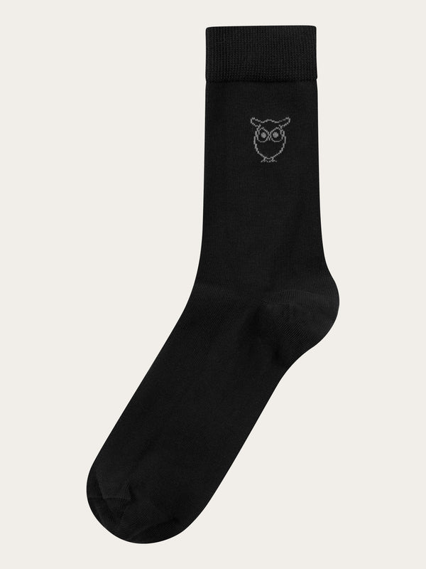 KnowledgeCotton Apparel - MEN 4-pack socks - solid socks Socks 1300 Black Jet