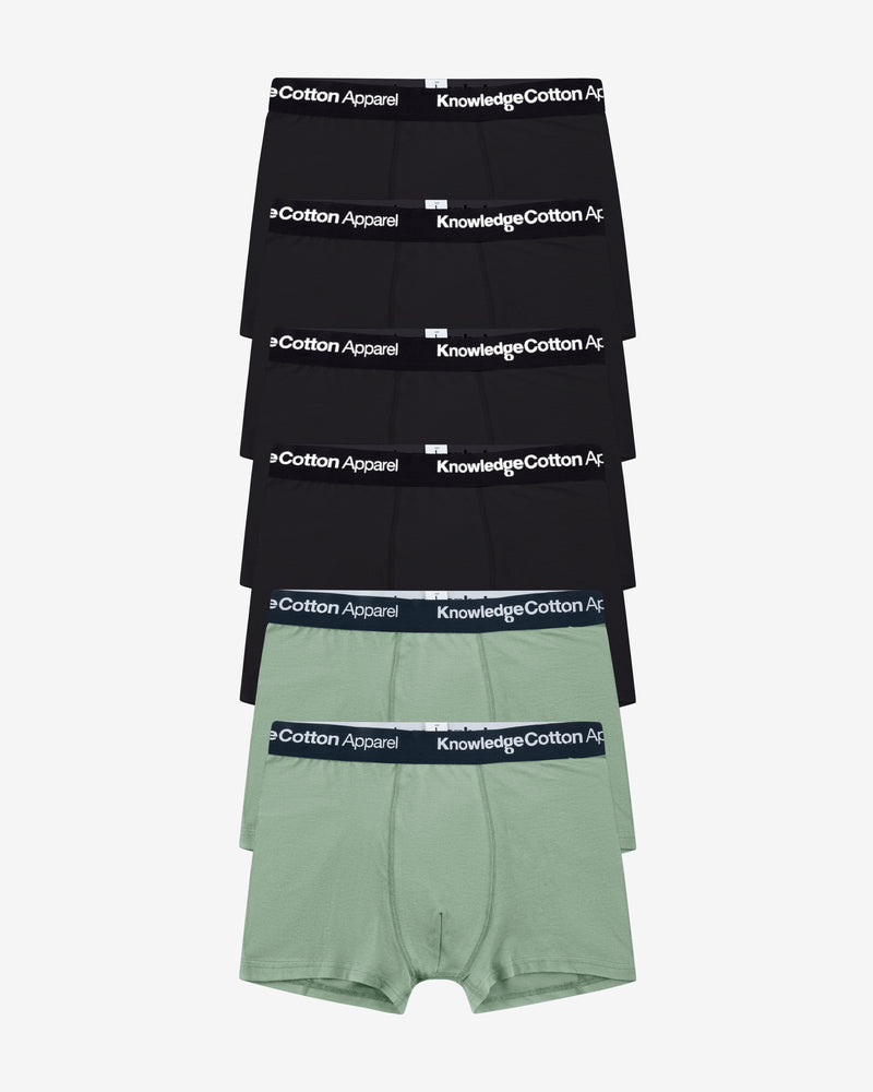 KnowledgeCotton Apparel - MEN 6-pack underwear Underwears 1396 Lily Pad