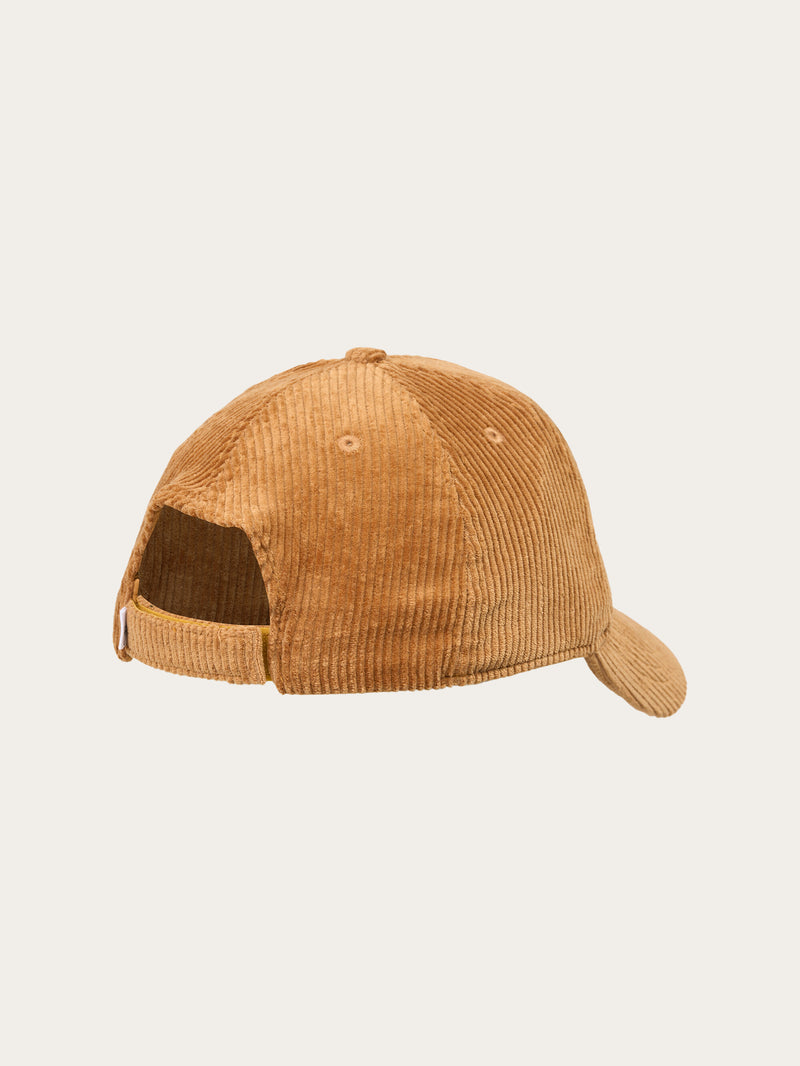 KnowledgeCotton Apparel - UNI 8 Wales corduroy cap Caps 1366 Brown Sugar