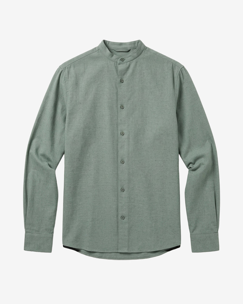 KnowledgeCotton Apparel - MEN Arch regular flannel shirt Shirts 1396 Lily Pad