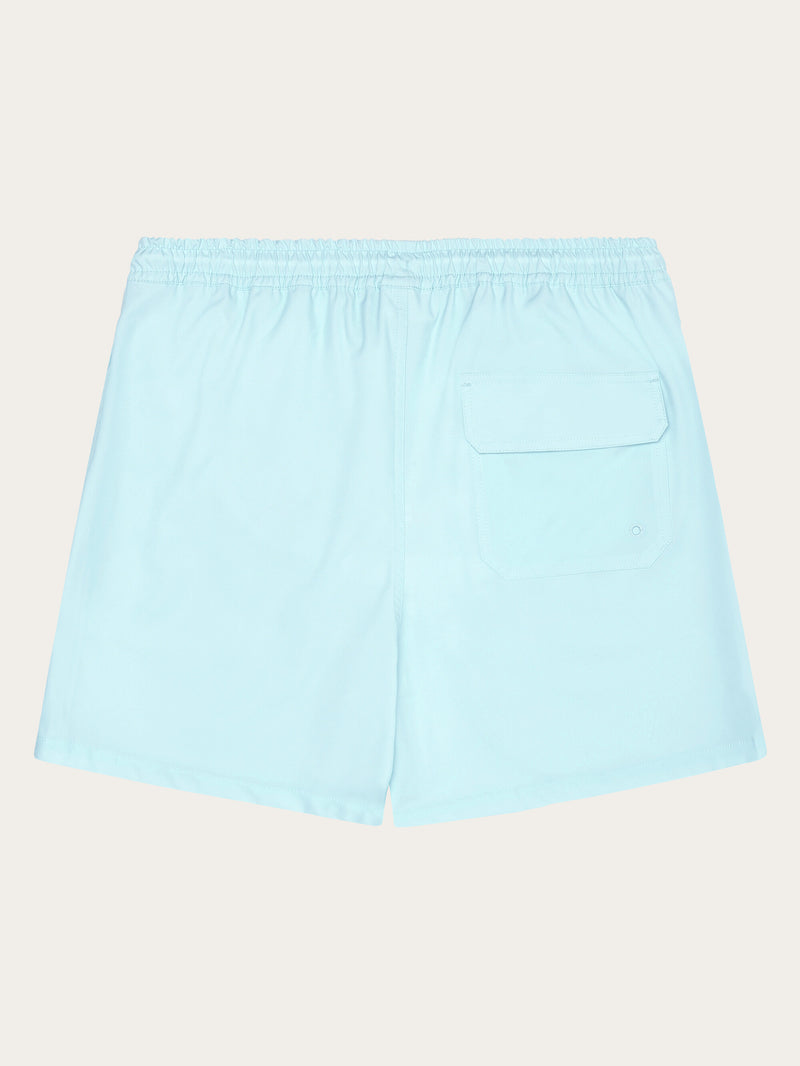 KnowledgeCotton Apparel - MEN BAY stretch swimshorts Swimshorts 1480 Aqua-Esque