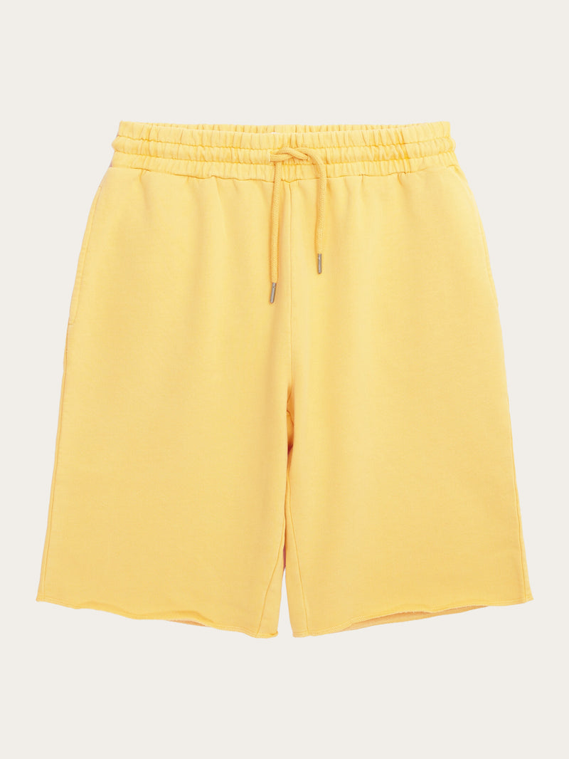 KnowledgeCotton Apparel - MEN BIRCH sweat shorts - GOTS/Vegan Shorts 1429 Misted Yellow