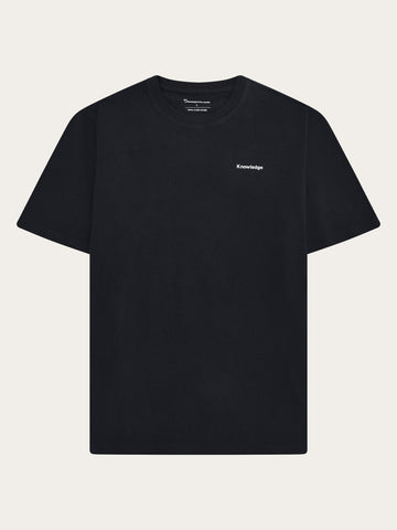 KnowledgeCotton Apparel - MEN Back print t-shirt T-shirts 1412 Night Sky