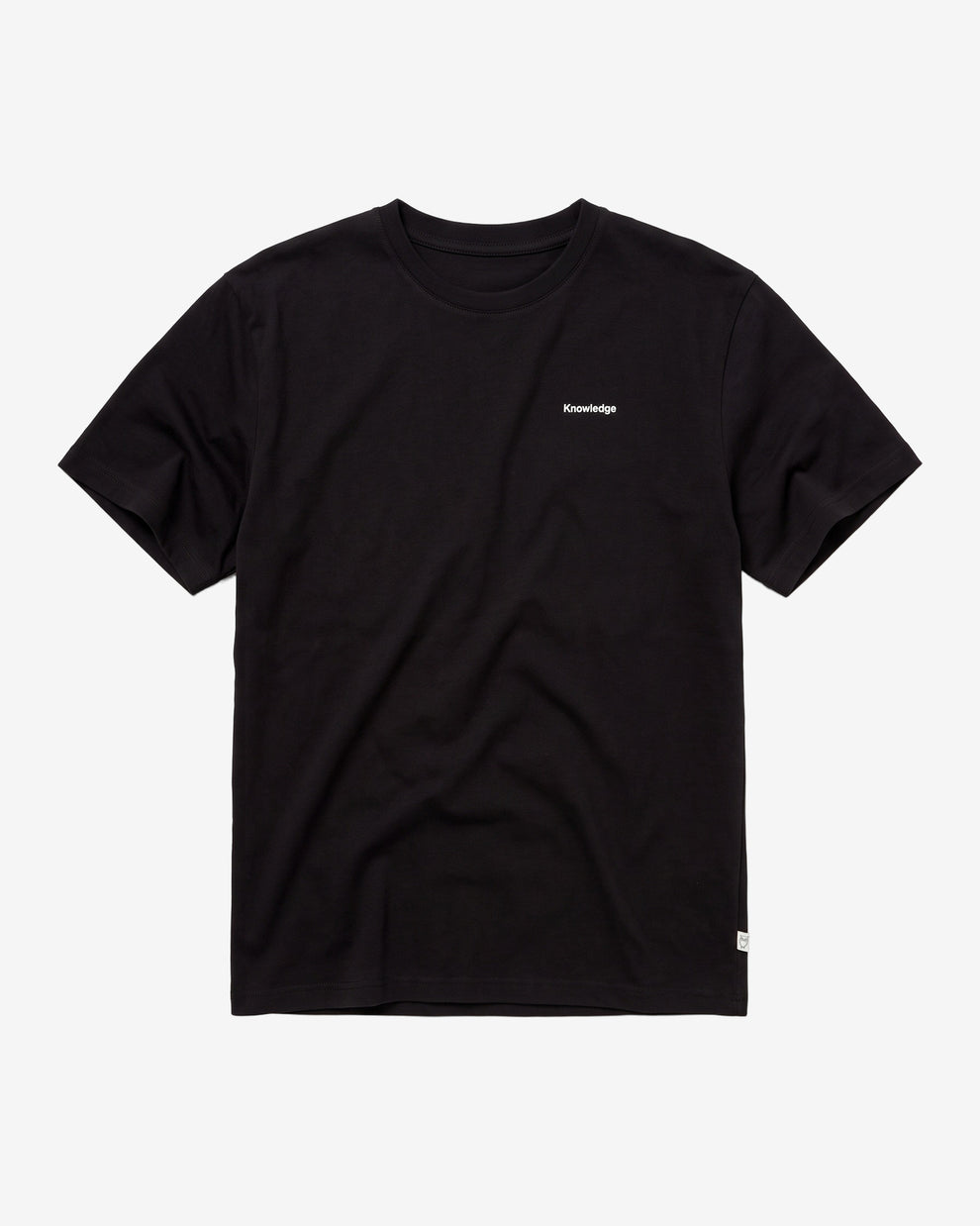 KnowledgeCotton Apparel - MEN Back print t-shirt T-shirts 1300 Black Jet