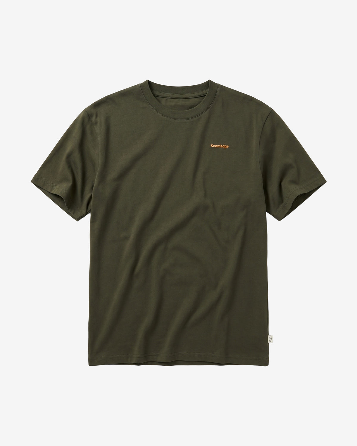 KnowledgeCotton Apparel - MEN Back print t-shirt T-shirts 1090 Forest Night