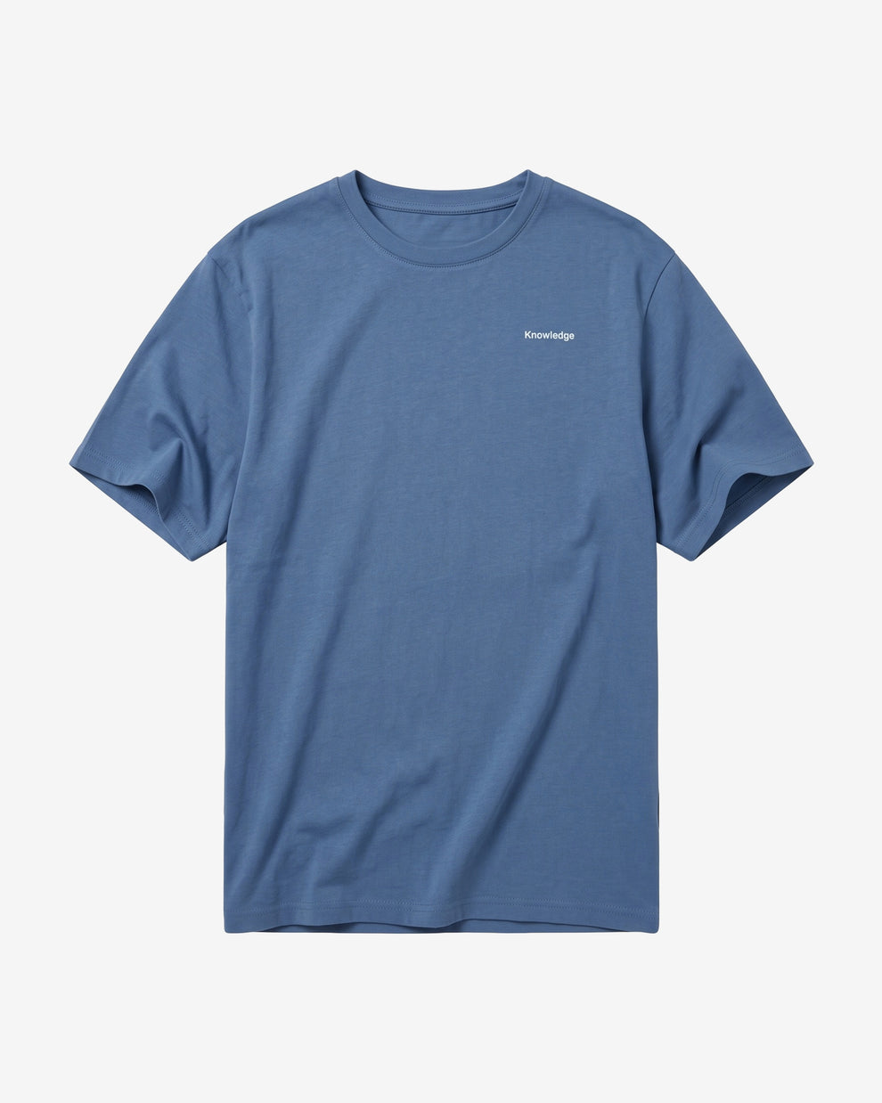 KnowledgeCotton Apparel - MEN Back print t-shirt T-shirts 1226 Vintage Indigo