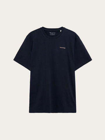 KnowledgeCotton Apparel - MEN Back print t-shirt T-shirts 1412 Night Sky