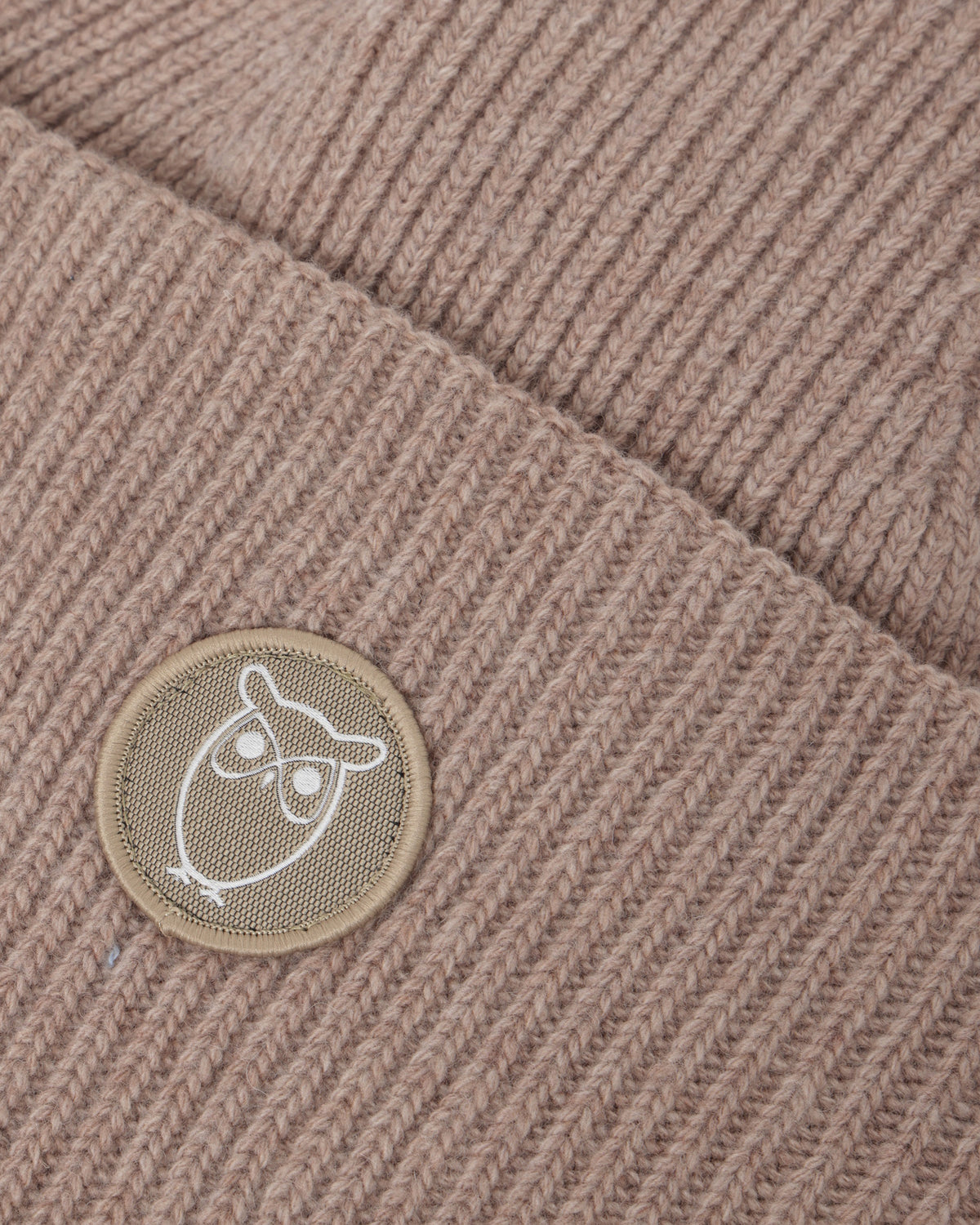 KnowledgeCotton Apparel - UNI Big rib beanie Hats 1336 Kelp melange