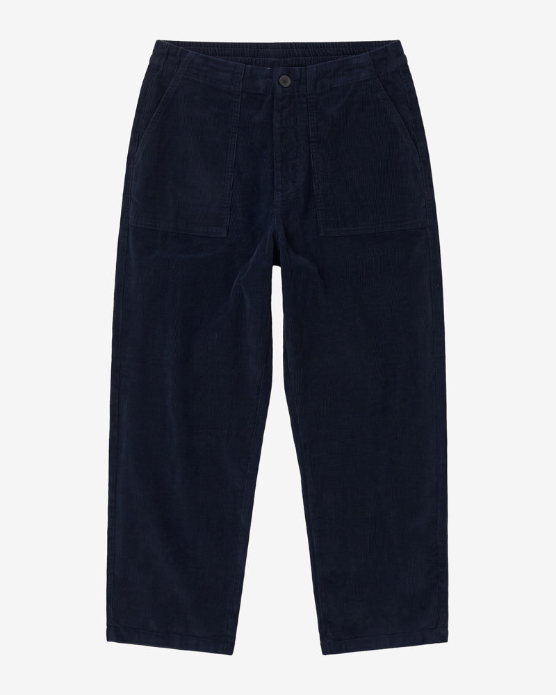 KnowledgeCotton Apparel - WMN Bloom barrel corduroy pants Pants 1412 Night Sky