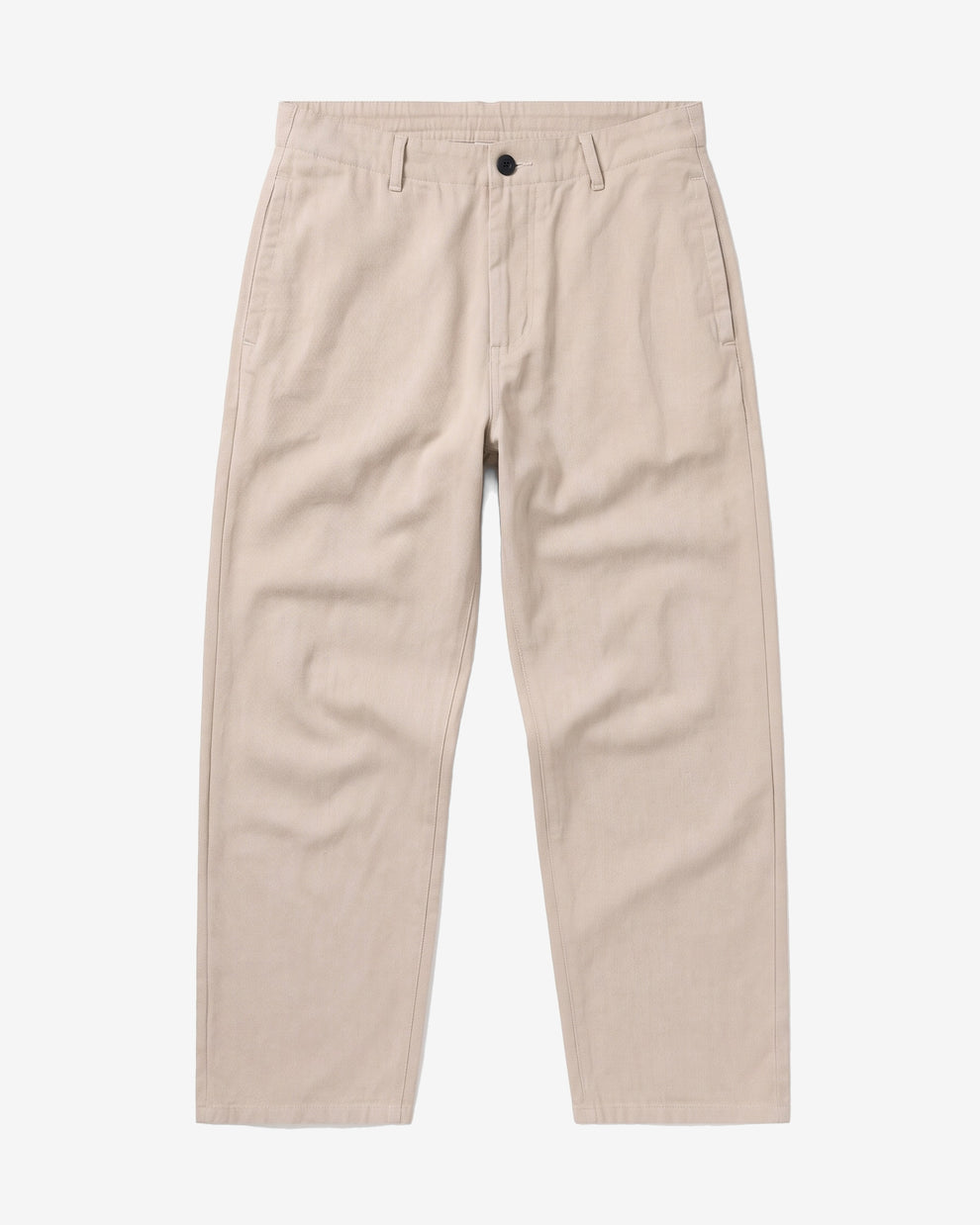 KnowledgeCotton Apparel - WMN Bloom barrel flannel pants Pants 1228 Light feather gray