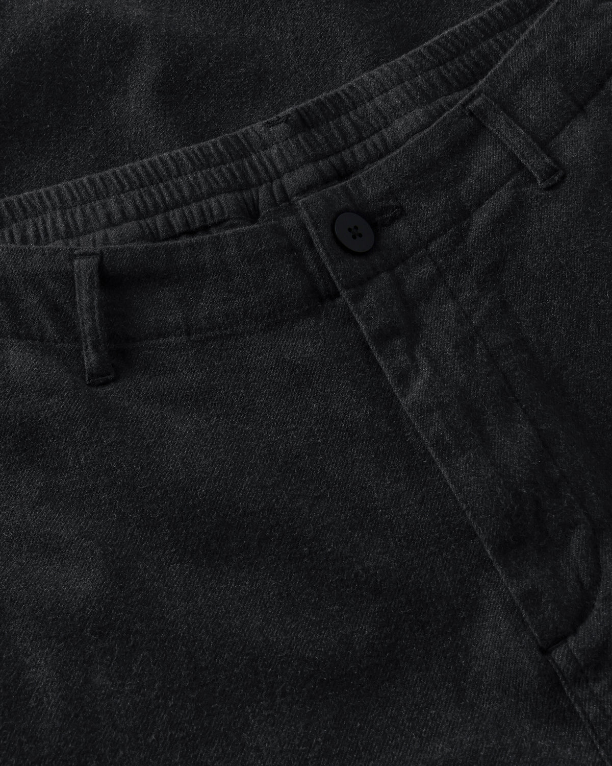 KnowledgeCotton Apparel - WMN Bloom barrel flannel pants Pants 1412 Night Sky
