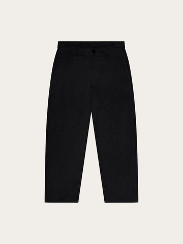 KnowledgeCotton Apparel - WMN Bloom barrel flannel pants Pants 1487 Chocolate Torte