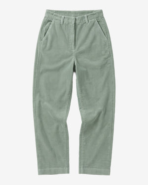 KnowledgeCotton Apparel - WMN Bora wide corduroy pants Pants 1396 Lily Pad