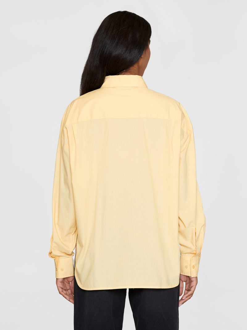 KnowledgeCotton Apparel - WMN Boxy poplin Shirt Shirts 1352 Impala