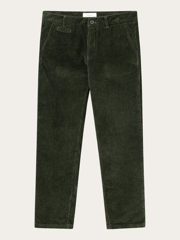 KnowledgeCotton Apparel - MEN CHUCK regular 8-wales corduroy chino pants Pants 1090 Forrest Night