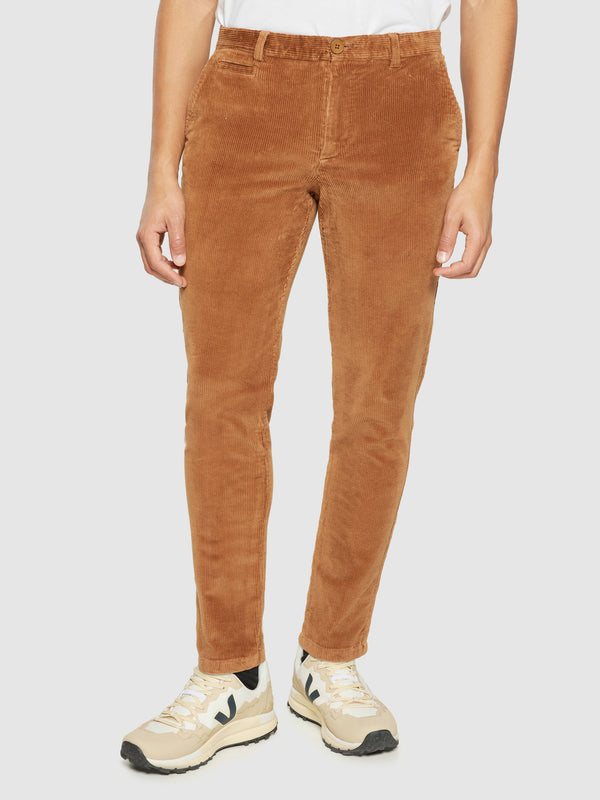 KnowledgeCotton Apparel - MEN CHUCK regular 8-wales corduroy chino pants Pants 1121 Dachshund