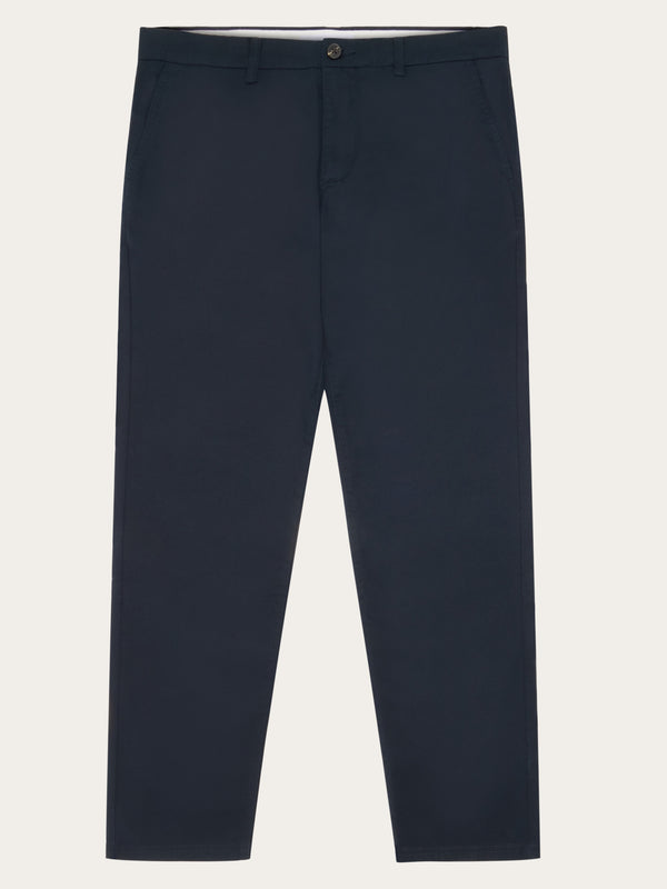 KnowledgeCotton Apparel - MEN CHUCK regular canvas pants - GOTS/Vegan Pants 1001 Total Eclipse