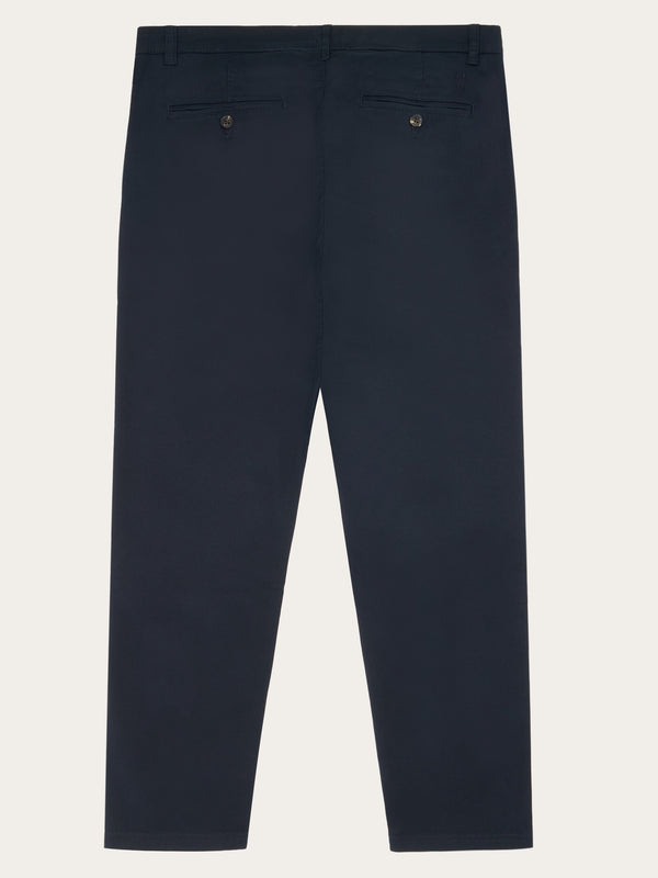 KnowledgeCotton Apparel - MEN CHUCK regular canvas pants - GOTS/Vegan Pants 1001 Total Eclipse