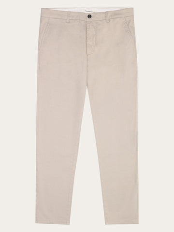 KnowledgeCotton Apparel - MEN Chuck regular canvas pants Pants 1228 Light feather gray