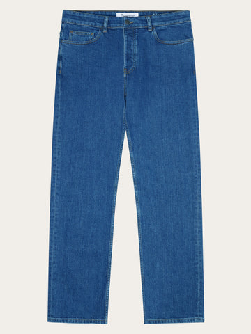 KnowledgeCotton Apparel - MEN CHUCK regular denim jeans mid blue - GOTS/Vegan Denim jeans 3043 Medium Blue