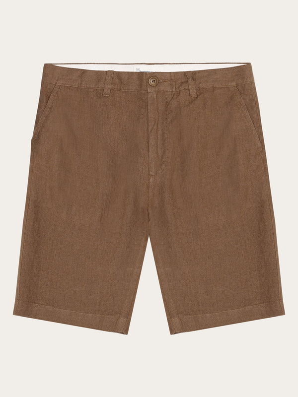 KnowledgeCotton Apparel - MEN CHUCK regular linen shorts - GOTS/Vegan Shorts 1019 Tuffet