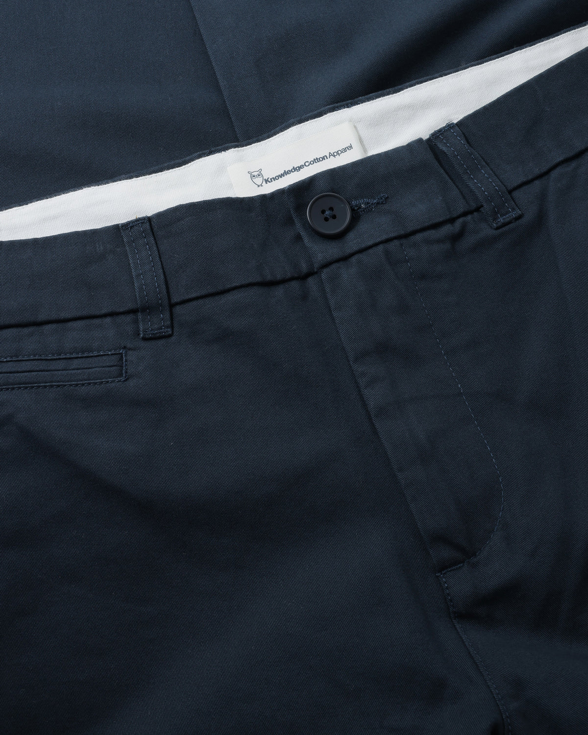 KnowledgeCotton Apparel - MEN CHUCK regular twill chino pants Pants 1001 Total Eclipse