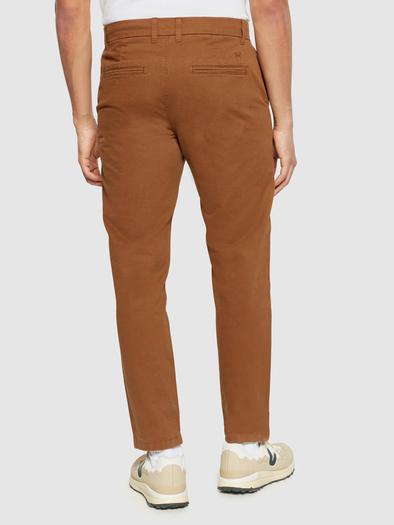 KnowledgeCotton Apparel - MEN CHUCK regular twill chino pants Pants 1121 Dachshund