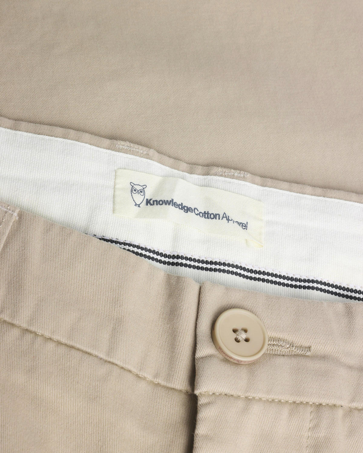 KnowledgeCotton Apparel - MEN CHUCK regular twill chino pants Pants 1228 Light feather gray