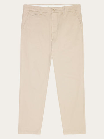 KnowledgeCotton Apparel - MEN CHUCK regular twill chino pants Pants 1228 Light feather gray
