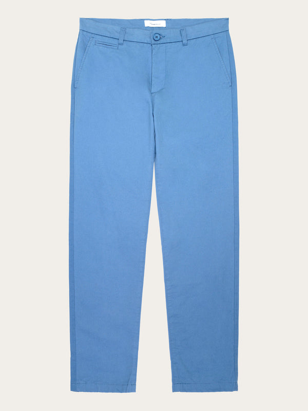KnowledgeCotton Apparel - MEN CHUCK regular twill chino pants Pants 1427 Coronet Blue