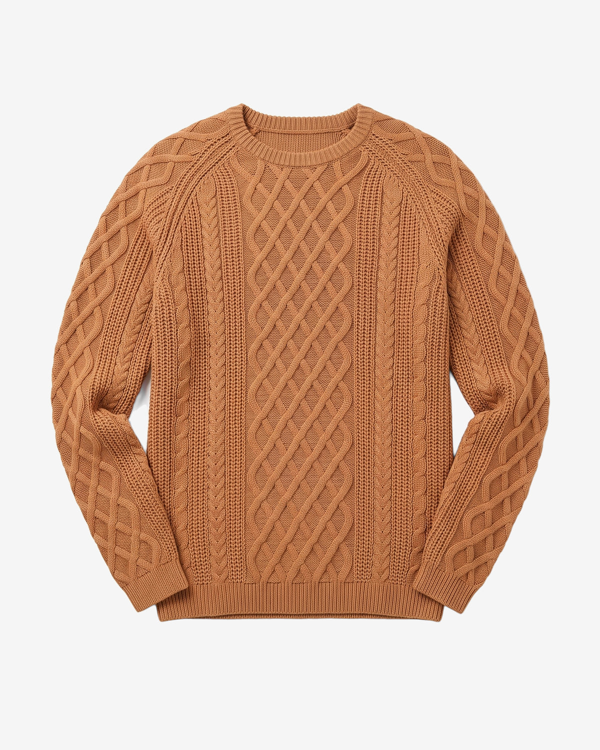 KnowledgeCotton Apparel - MEN Cable knit sweater Knits 1499 Lion