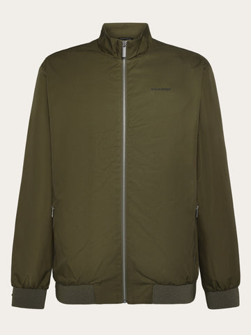 KnowledgeCotton Apparel - MEN Canvas Light shell bomber jacket - GOTS/Vegan Jackets 1068 Burned Olive