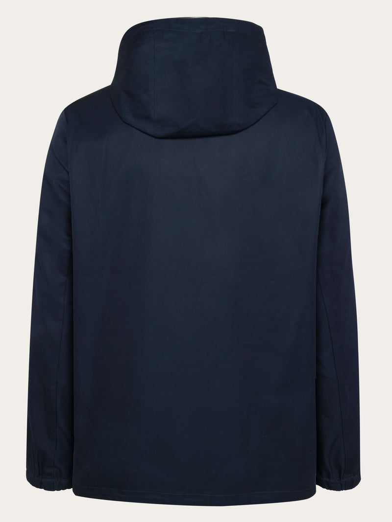 KnowledgeCotton Apparel - UNI Canvas anorak Jackets 1001 Total Eclipse