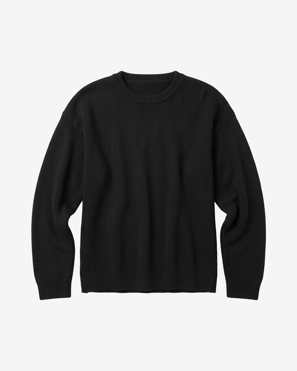 KnowledgeCotton Apparel - WMN Cashmere crew neck sweater Knits 1300 Black Jet