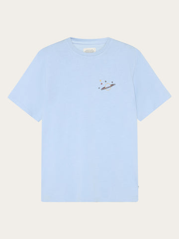 KnowledgeCotton Apparel - MEN Chest embroidery t-shirt T-shirts 1009 Skyway