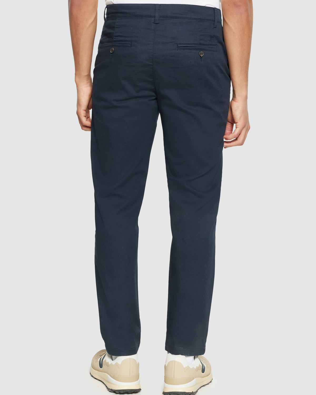 KnowledgeCotton Apparel - MEN Chuck regular canvas pants Pants 1001 Total Eclipse
