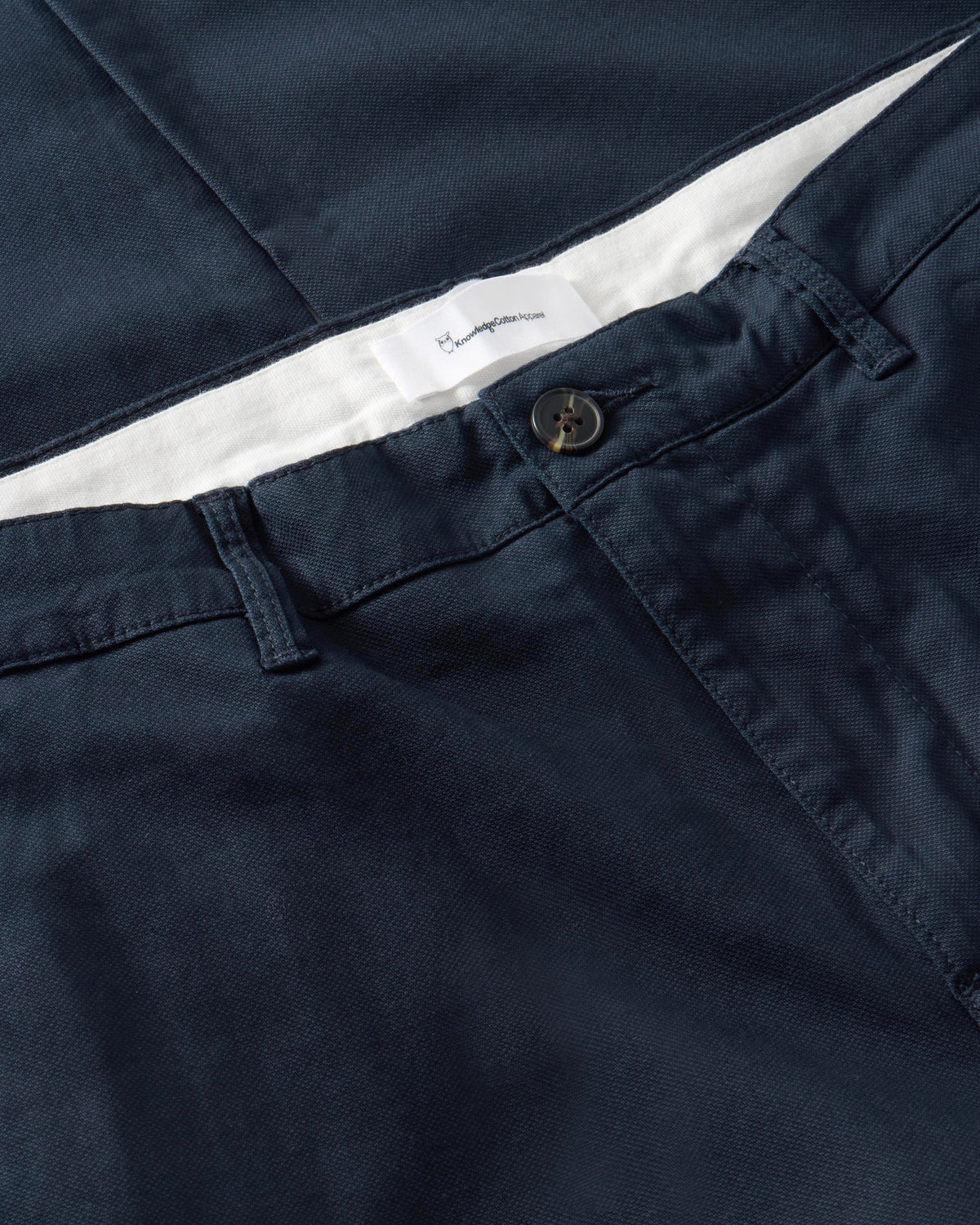 KnowledgeCotton Apparel - MEN Chuck regular canvas pants Pants 1001 Total Eclipse