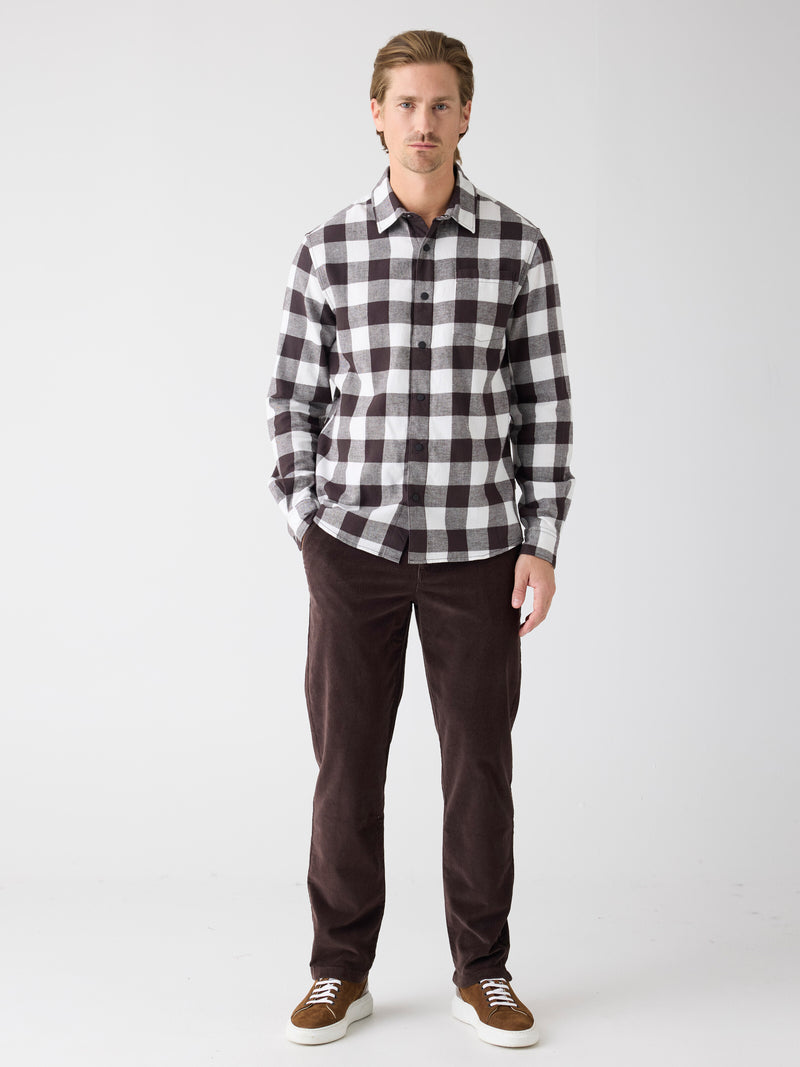 KnowledgeCotton Apparel - MEN Chuck regular corduroy pants Pants 1487 Chocolate Torte