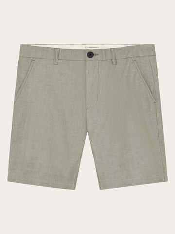 KnowledgeCotton Apparel - MEN Chuck regular twill shorts Shorts 1068 Burned Olive