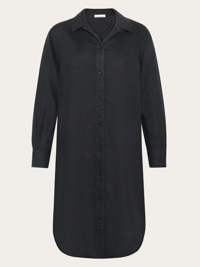 Classic linen dress - Black Jet Classic linen dress - Black Jet