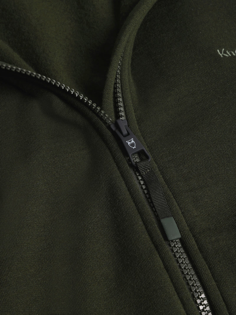 KnowledgeCotton Apparel - WMN Cleaver Wool 320 Fleece hoody - RWS Fleeces 1090 Forrest Night