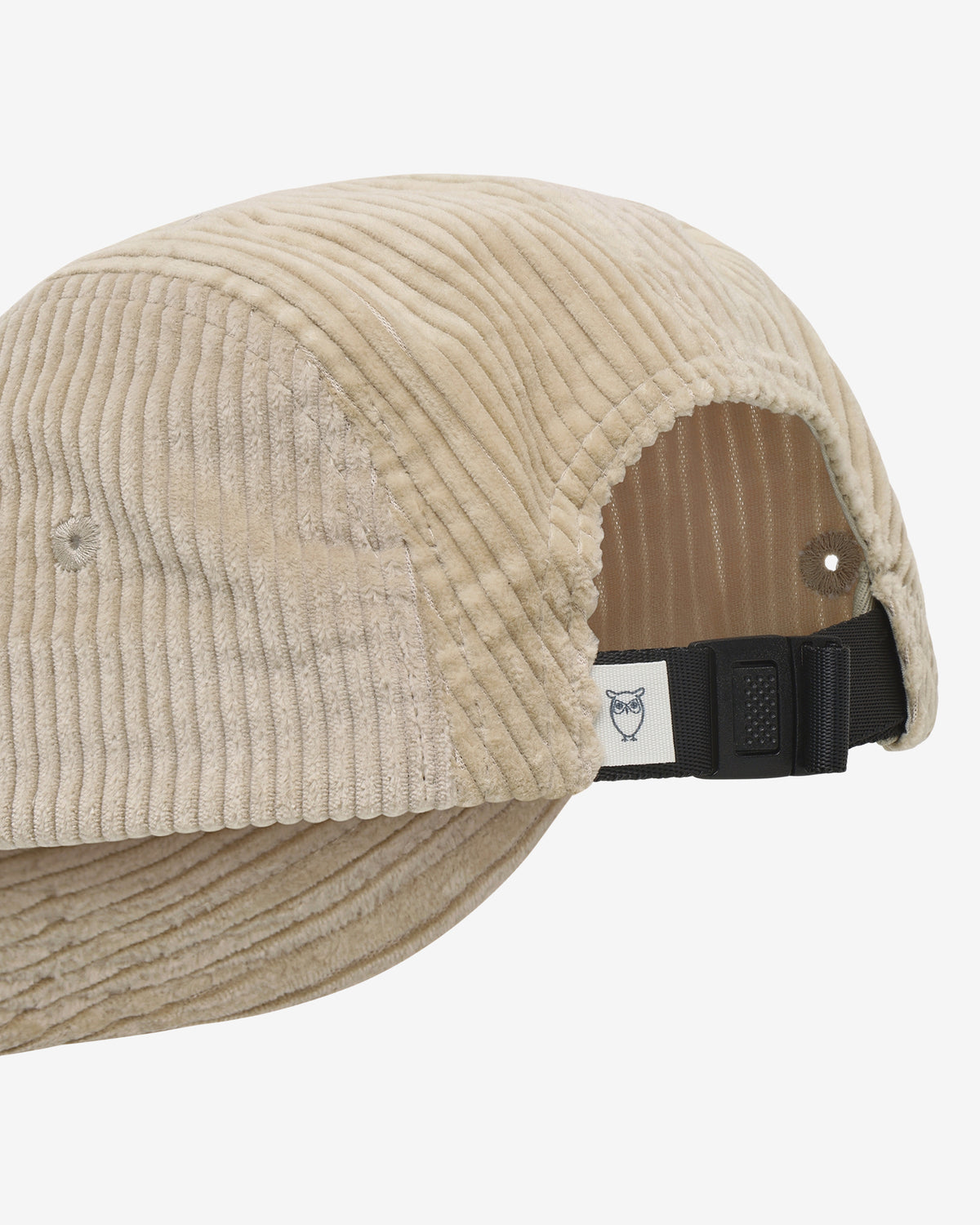 KnowledgeCotton Apparel - UNI Corduroy 5-panel cap Caps 1228 Light feather gray